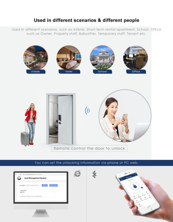 P7023N cerradura inteligente bluetooth - Imagen 2